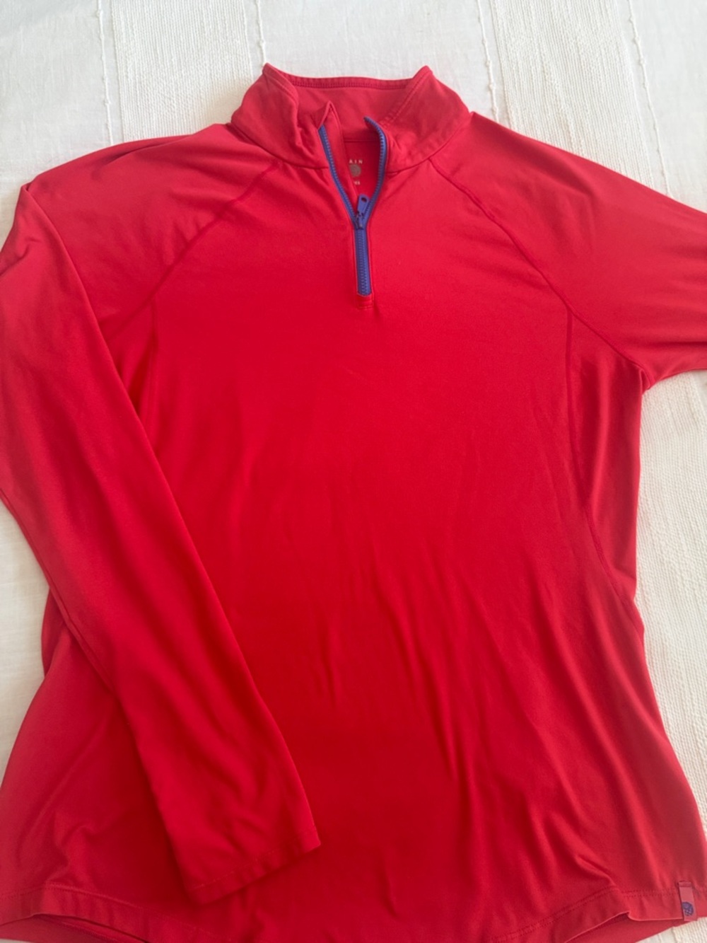 Mountain Hardwear Women's Red Jacket with Purple Zipper